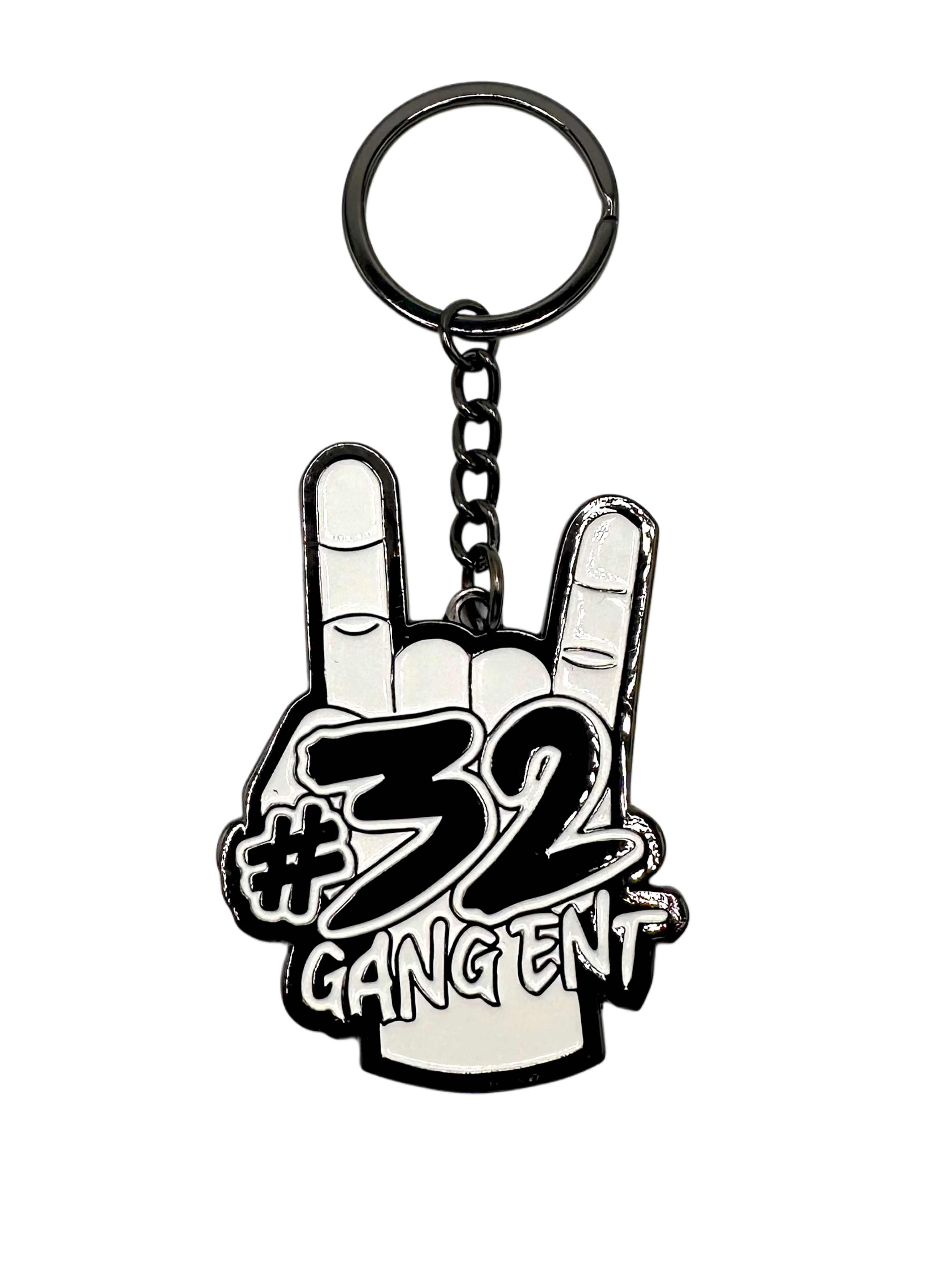 32 GANG METAL KEYCHAIN